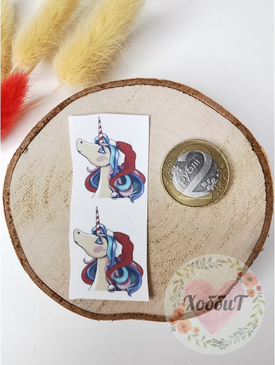 Термонаклейки цветные для бантиков №75, 1 пара